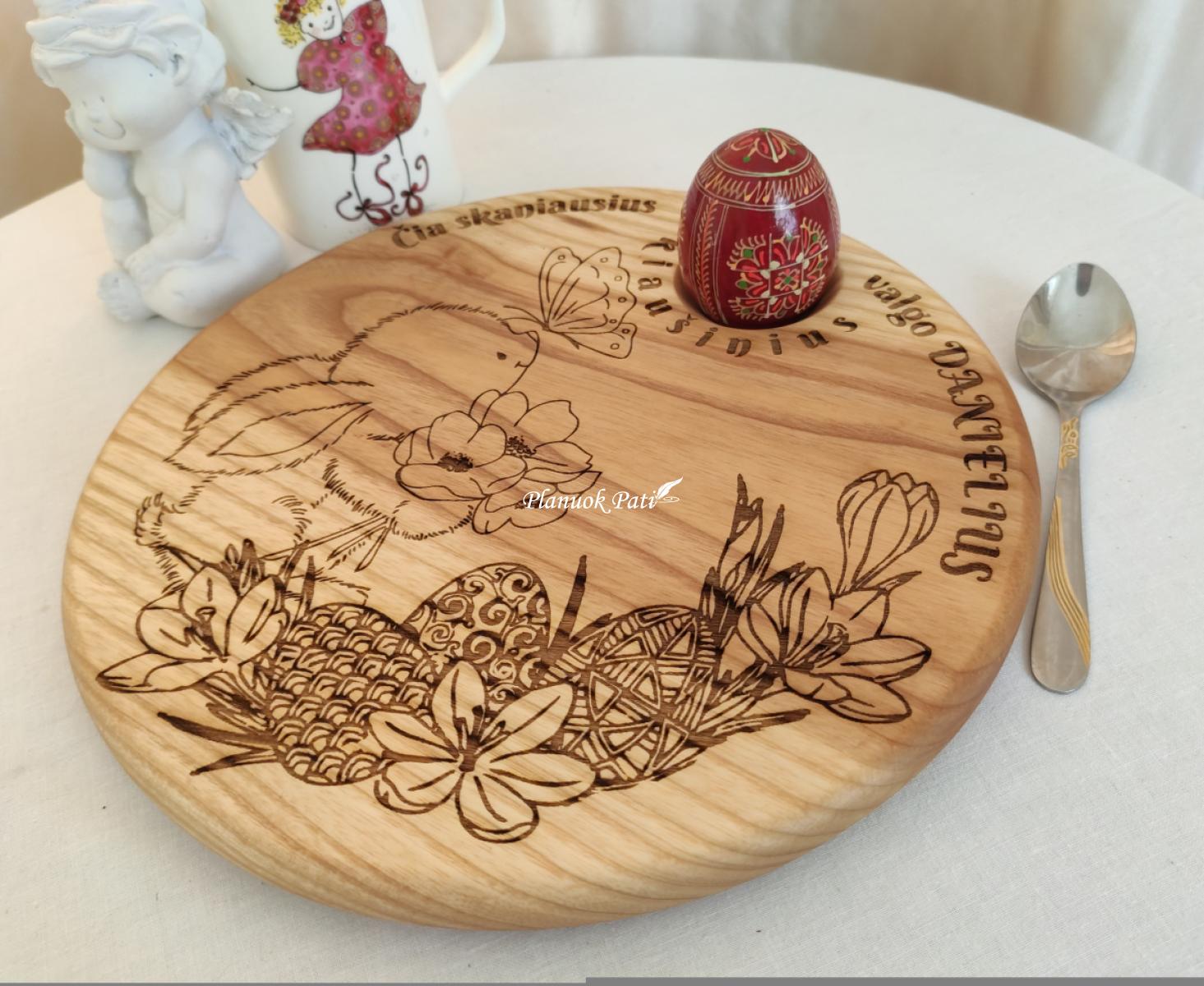 Apvali lentelė-padėklas 25cm skersmens