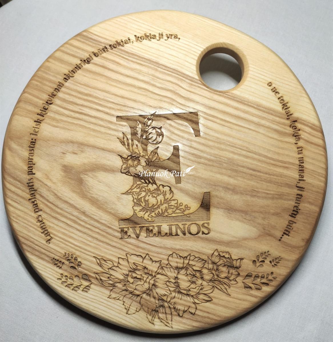 Apvali lentelė-padėklas 25cm skersmens