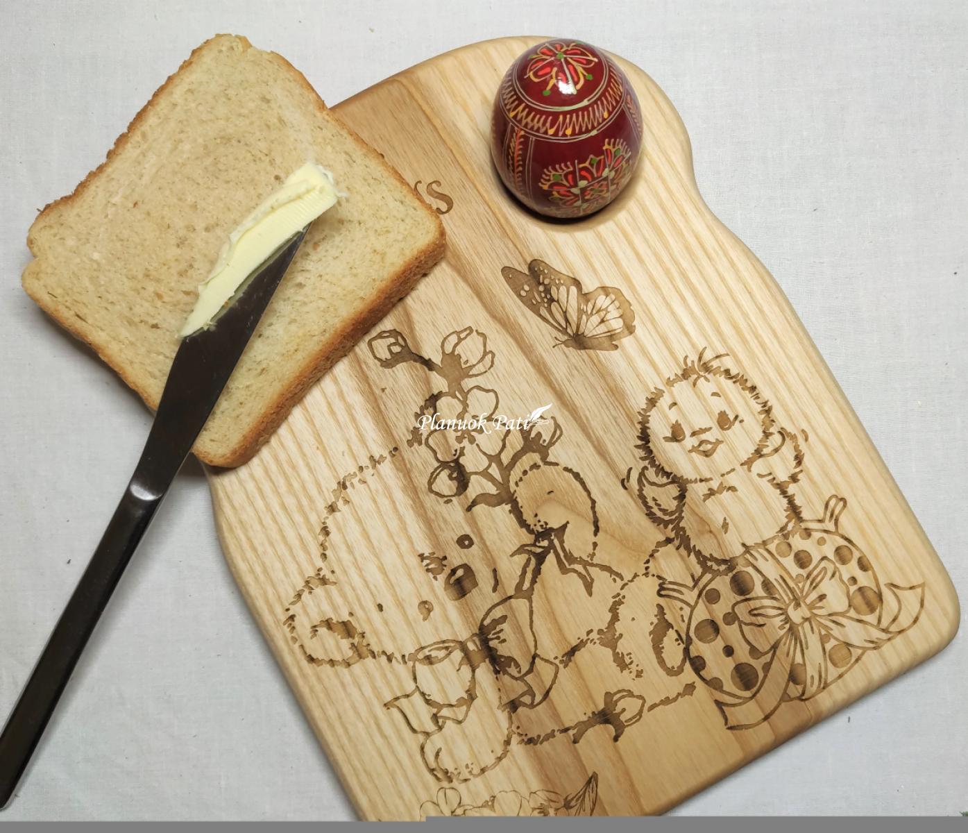 Lentelė-padėklas gardiems pusryčiams - sumuštinių duonos formos