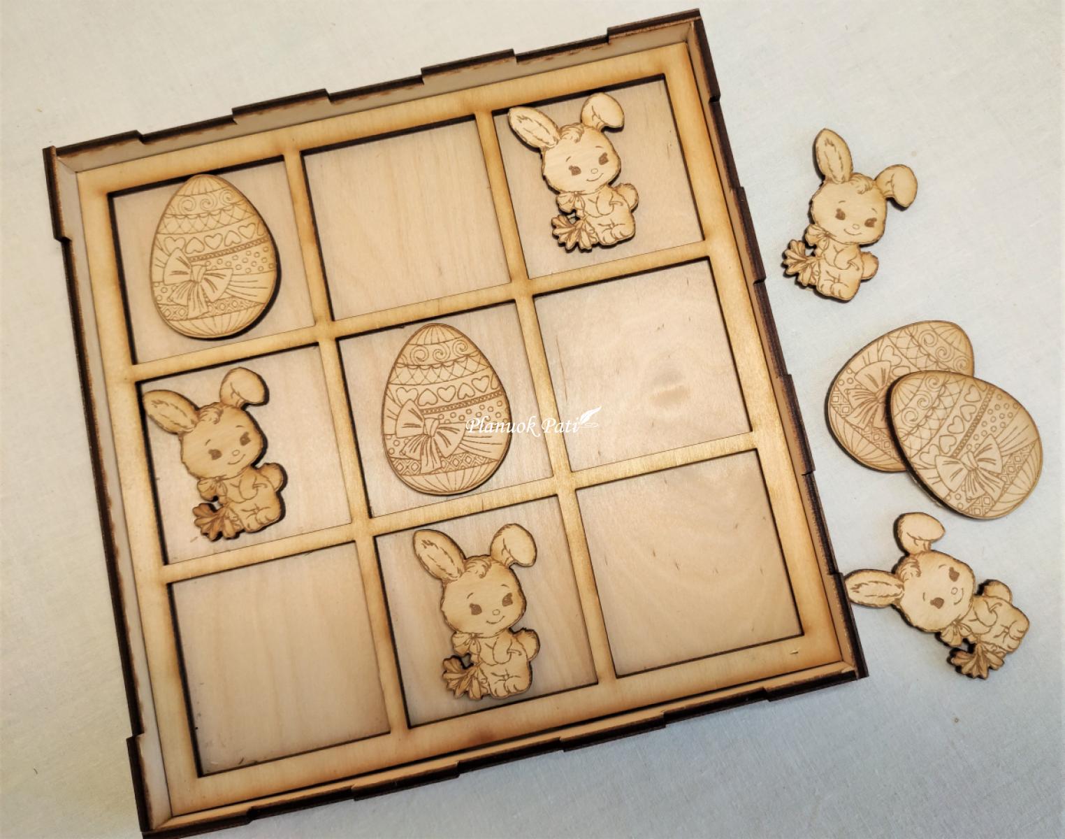 Žaidimas - Velykiniai kryžiukai-nuliukai