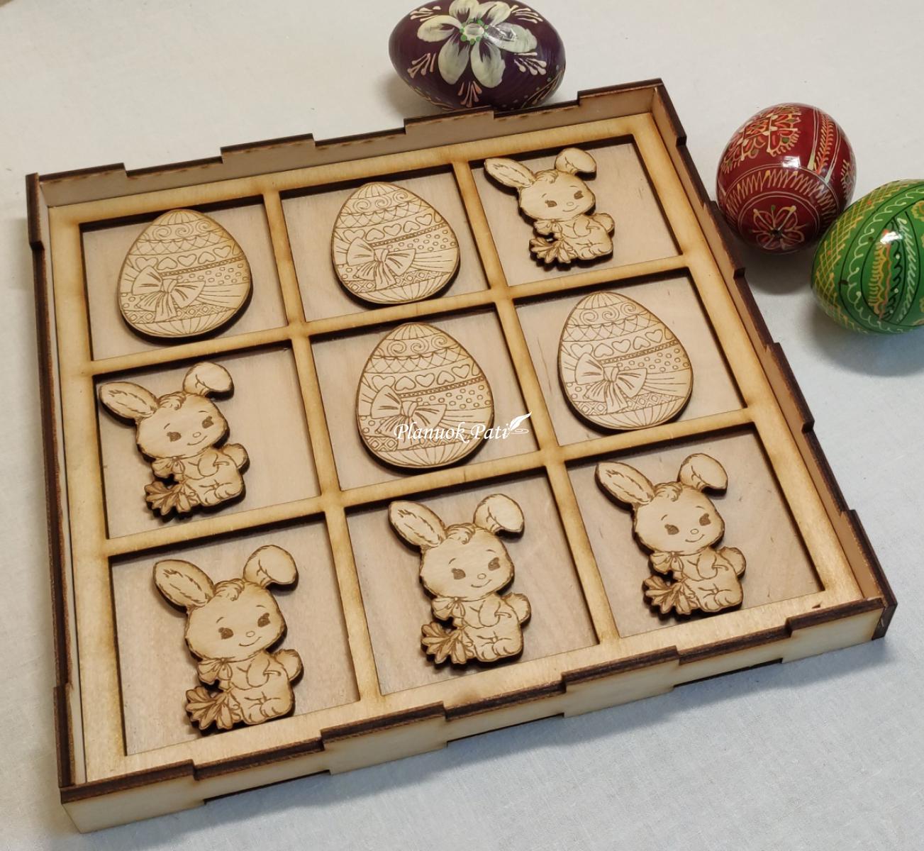 Žaidimas - Velykiniai kryžiukai-nuliukai