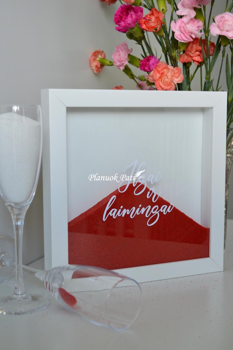 Rėmelis smėlio ceremonijai - mažas