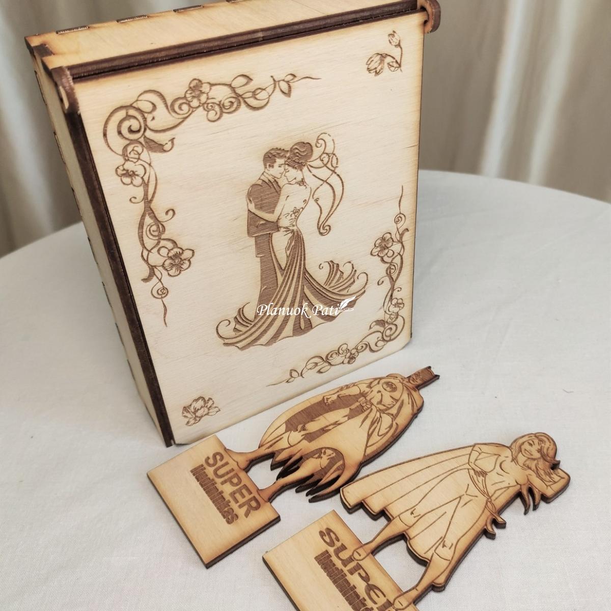 Pakvietimas arba padėka liudininkams/piršliams - superherojų magnetukai dėžutėje