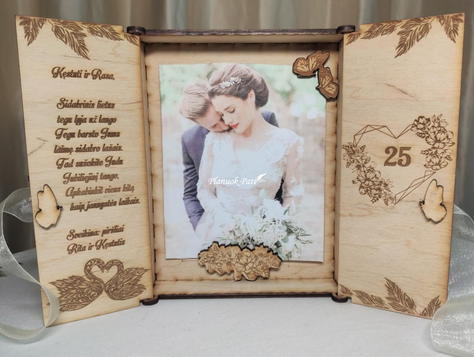 Atverčiami rėmeliai vestuvių jubiliejui