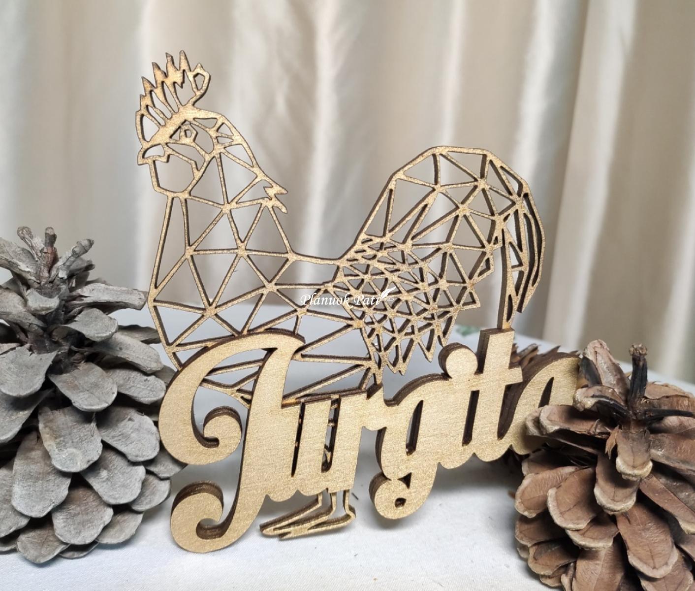 Kalėdinis žaisliukas - Vardas ir horoskopo ženklas