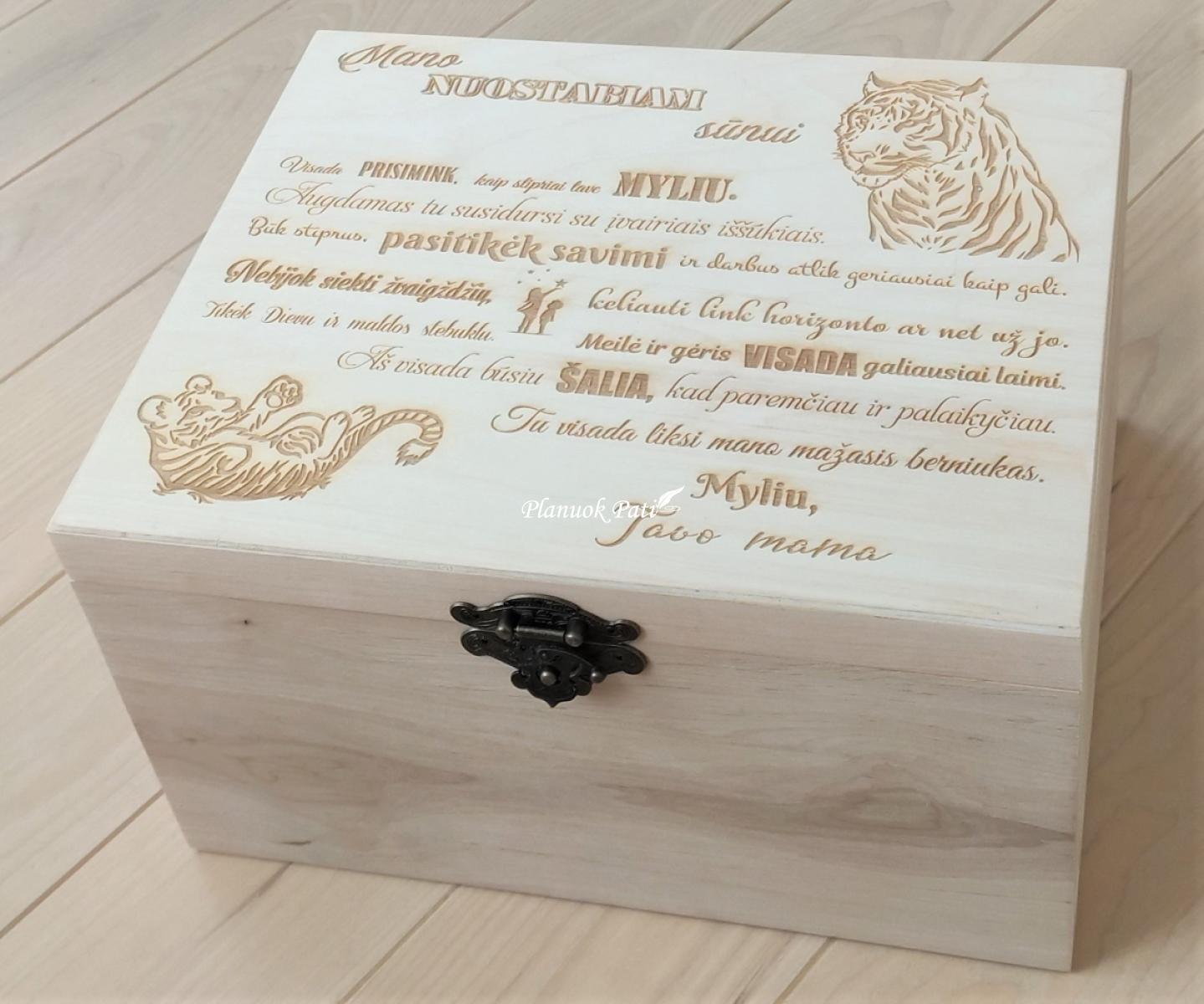 Prisiminimų skrynia sūnui ar dukrai