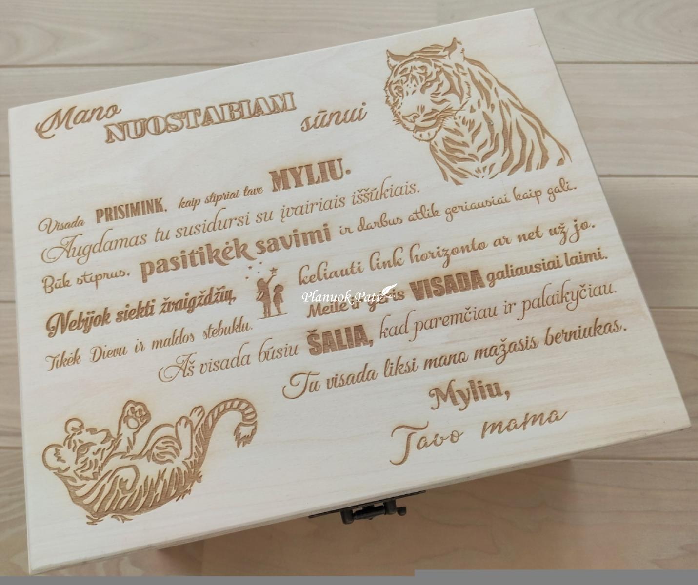 Prisiminimų skrynia sūnui ar dukrai