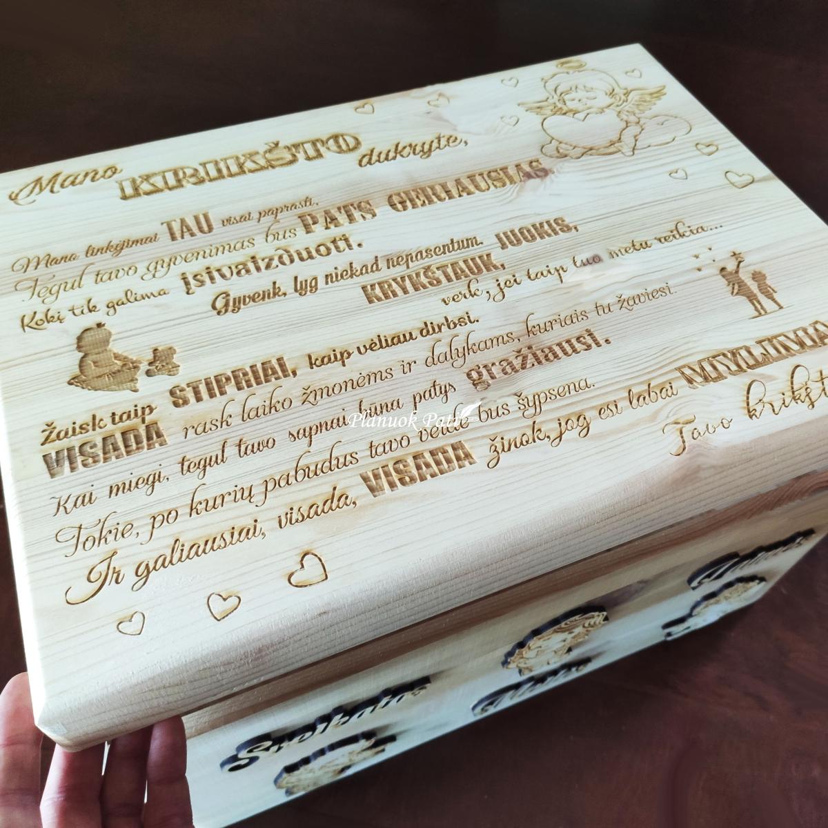 Prisiminimų skrynia sūnui ar dukrai