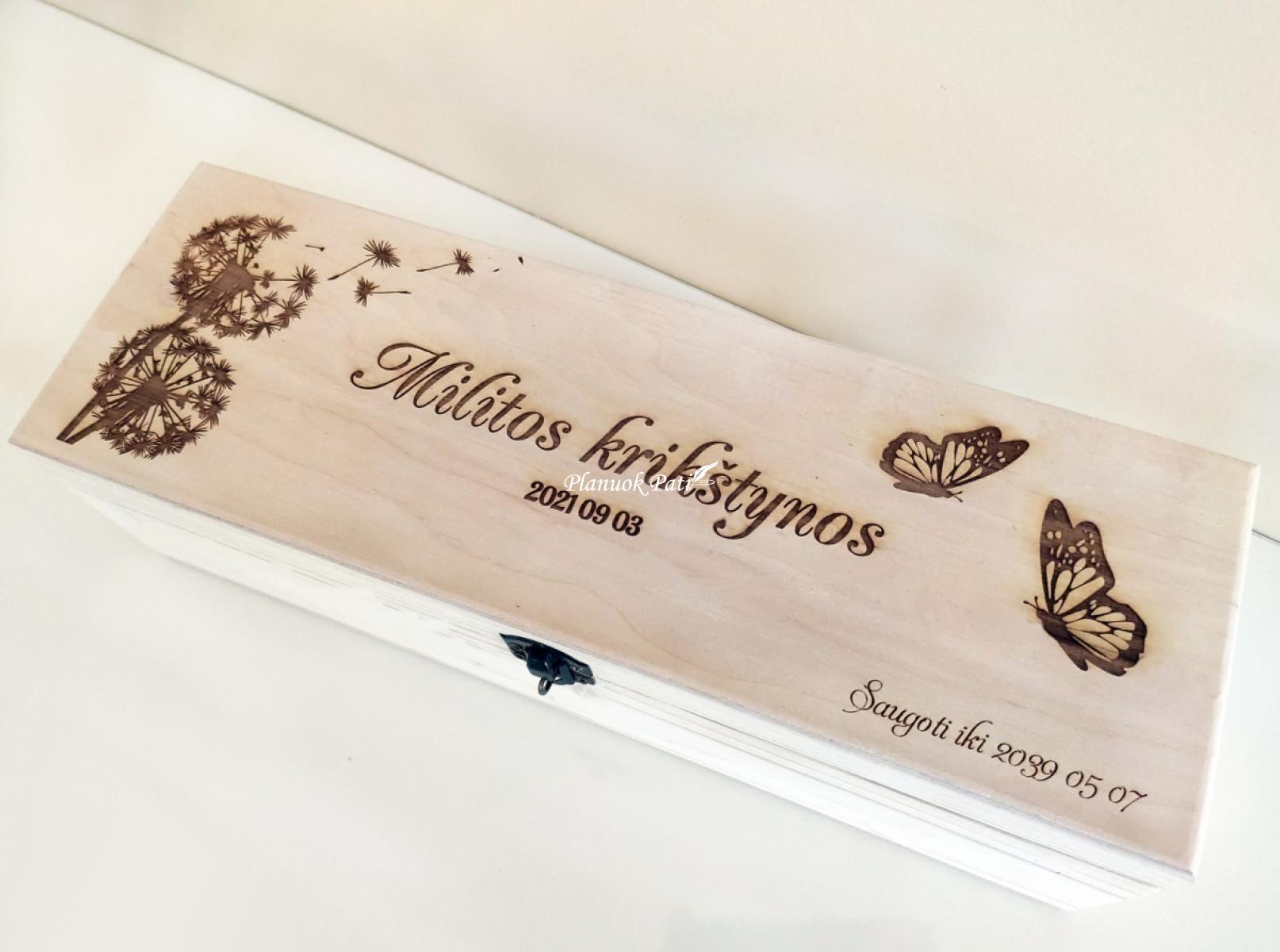 Tauraus gėrimo dėžutė krikštynoms