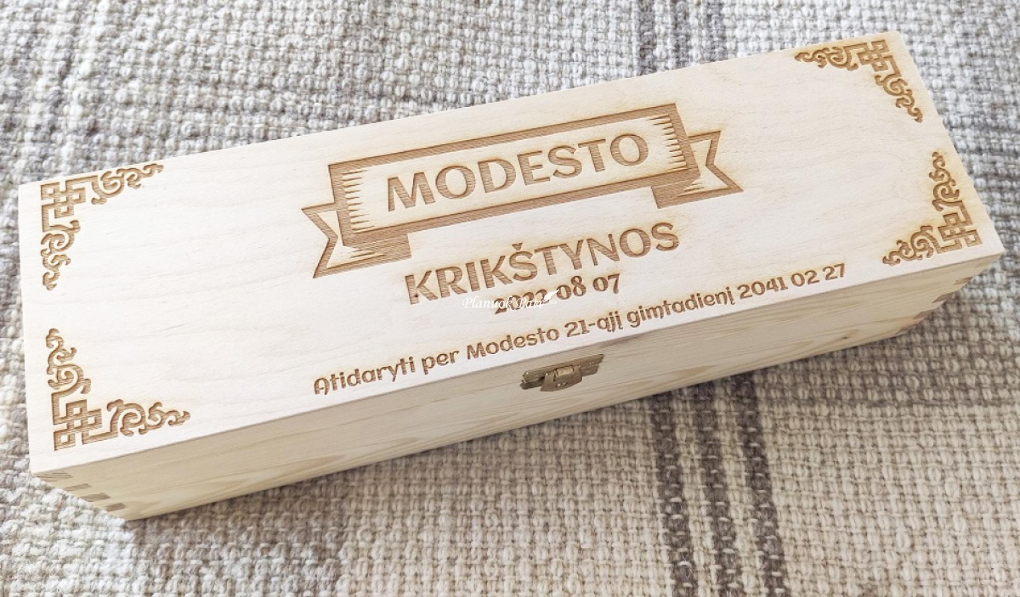 Tauraus gėrimo dėžutė krikštynoms