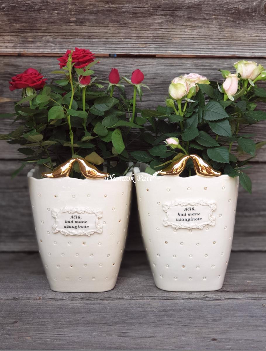 Vazonėlis su paukšteliais (aukštas)