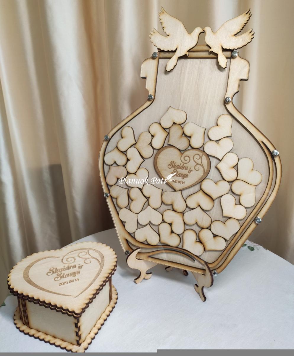 Meilės indas svečių palinkėjimams