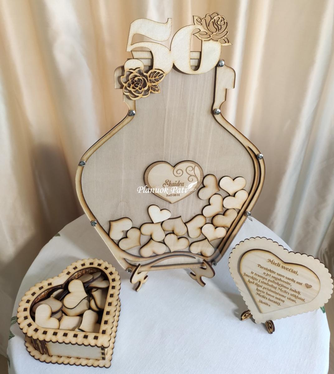Meilės indas svečių palinkėjimams