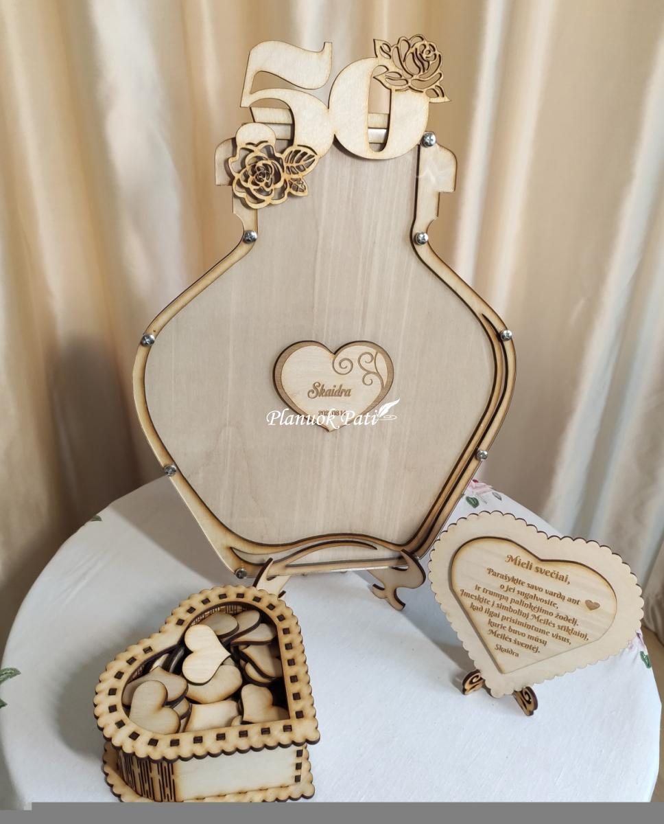 Meilės indas svečių palinkėjimams