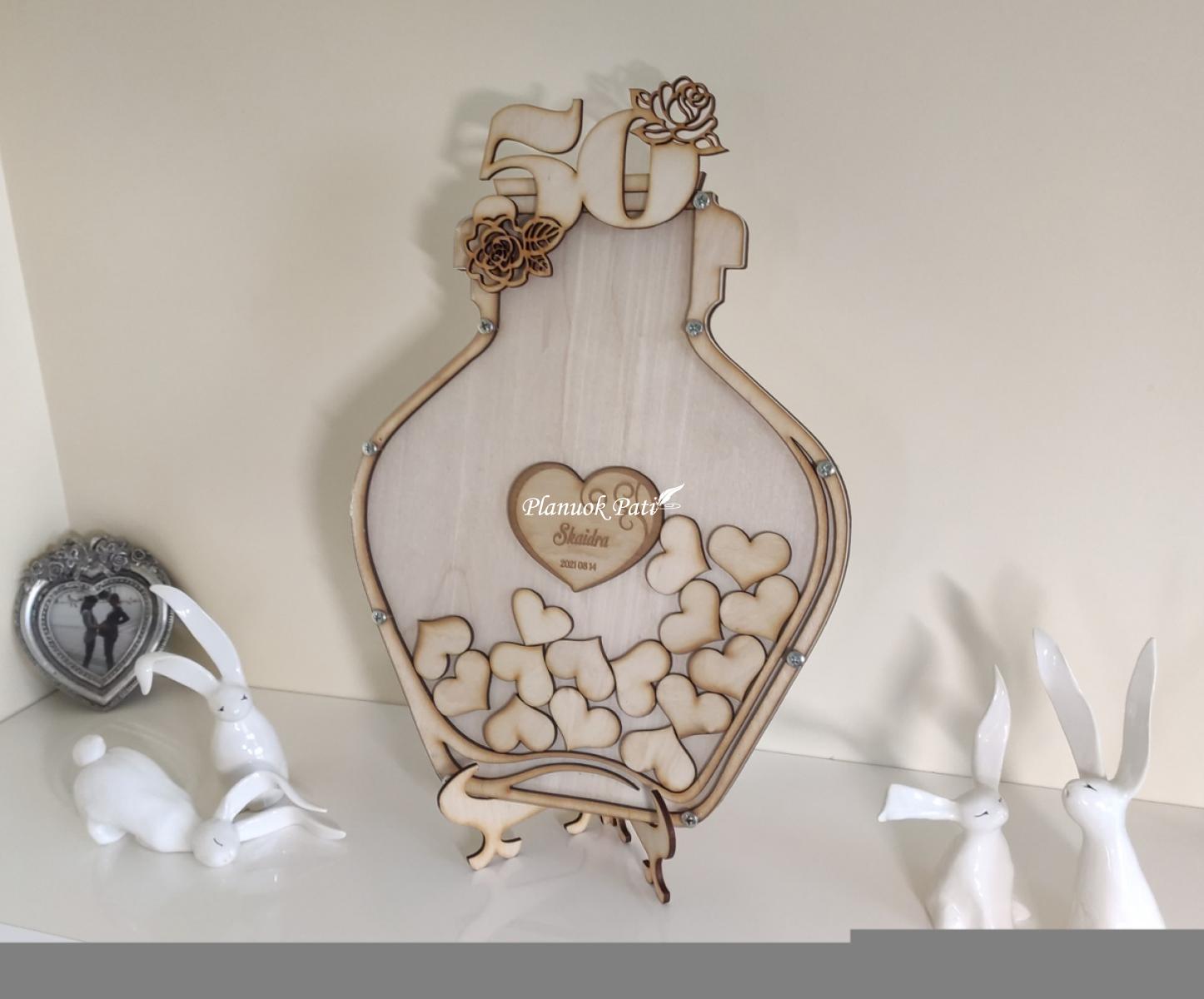 Meilės indas svečių palinkėjimams