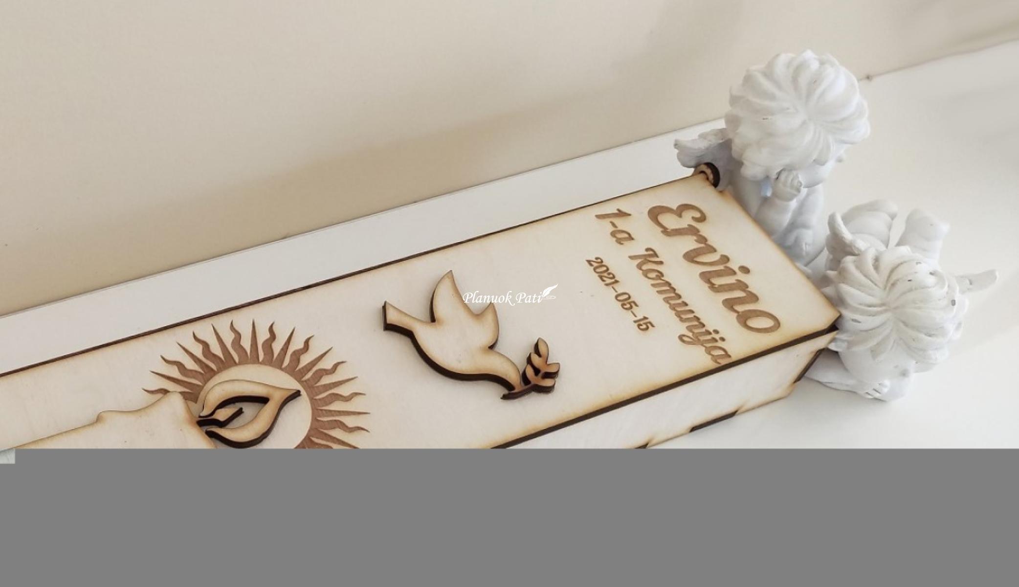 Pirmosios komunijos dėžutė žvakei