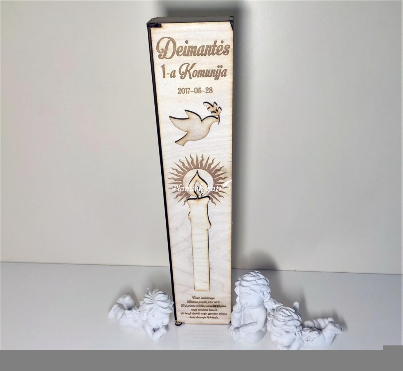 Pirmosios komunijos dėžutė žvakei