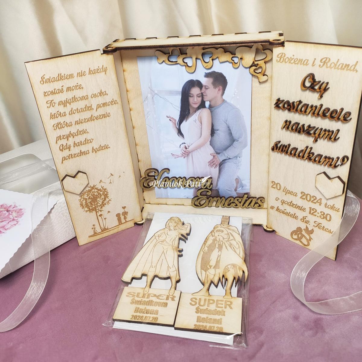 Liudininkų kvietimas - magnetukai atverčiamuose rėmeliuose