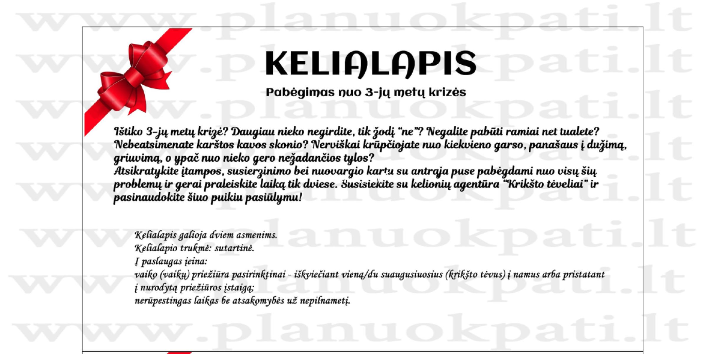 Dovana krikšto vaikučio tėveliams