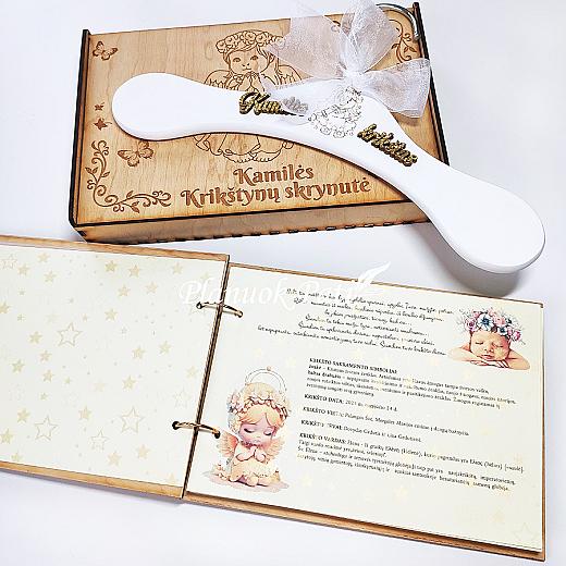 Krikštynų knyga (su anketomis svečiams)