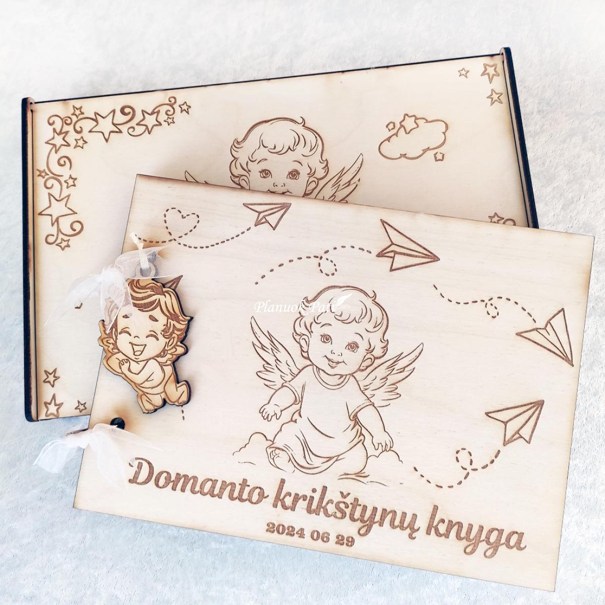 Krikštynų knyga (su anketomis svečiams)