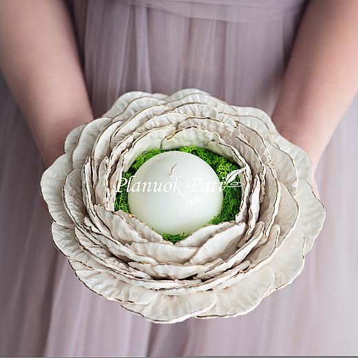 Šeimos židinys - Paauksuota gėlė (didelė)