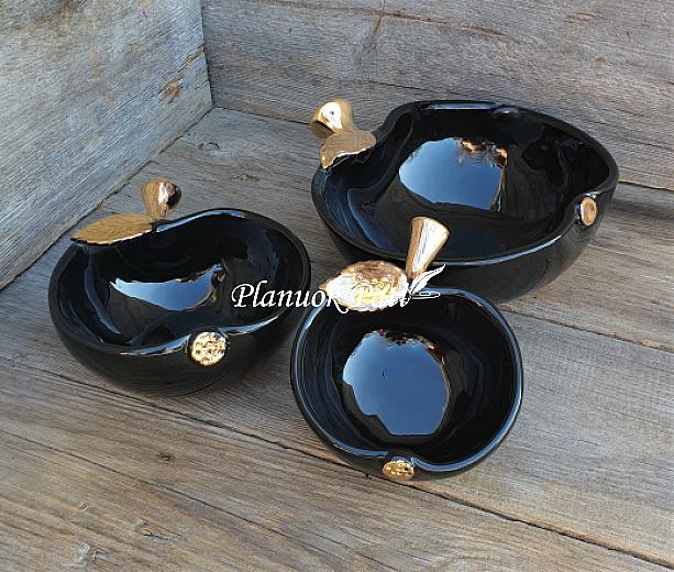 Dovana tėveliams - Obuoliukas (juodas)