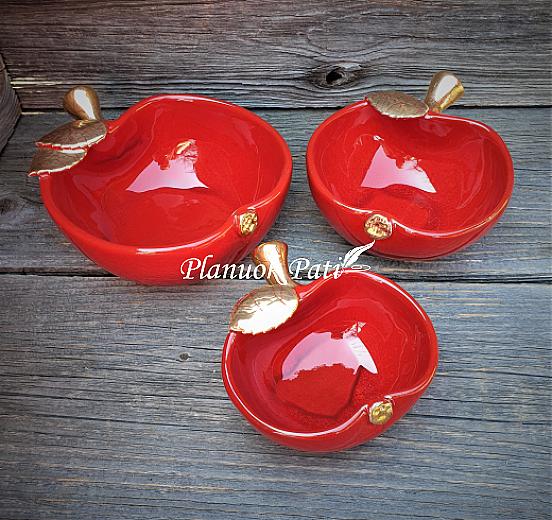 Dovana tėveliams - Obuoliukas (raudonas)