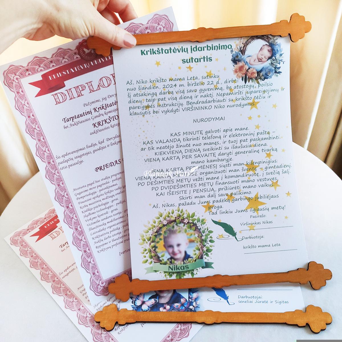 Krikštatėvių įdarbinimo sutartis