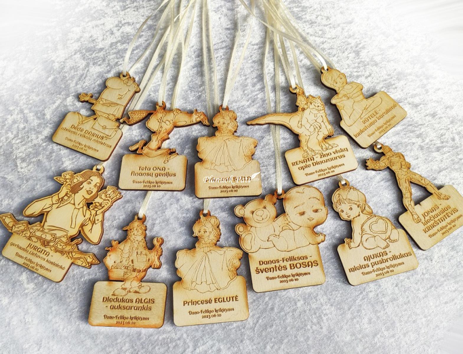 Krikštynų medaliai - magnetukai