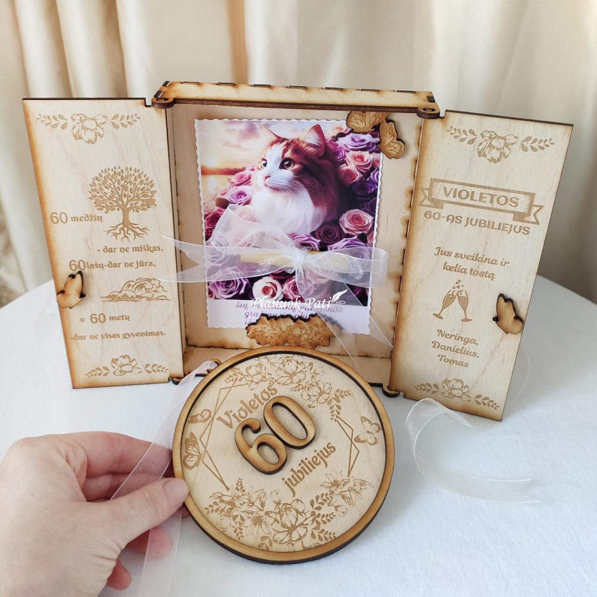 Jubiliejaus rėmelis pinigams dovanoti