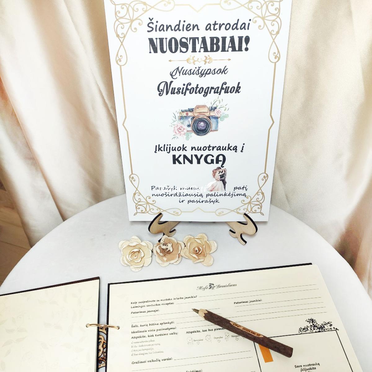 Instrukcija palinkėjimų knygai Nusifotografuok