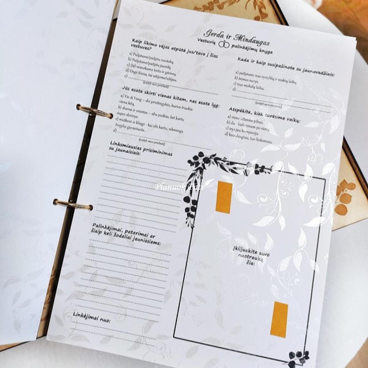 Vestuvinis palinkėjimų albumas Įsimylėję