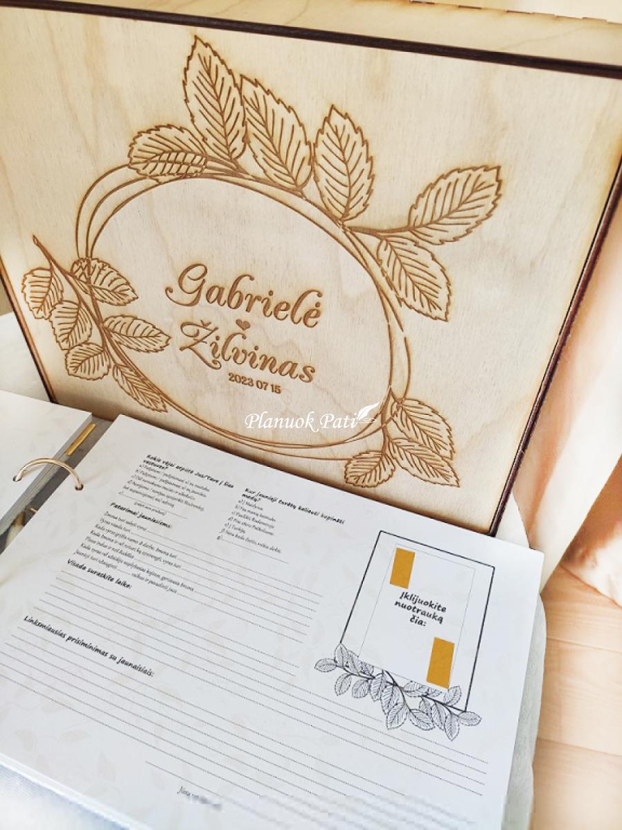 Vestuvinė palinkėjimų knyga Širdies Gija