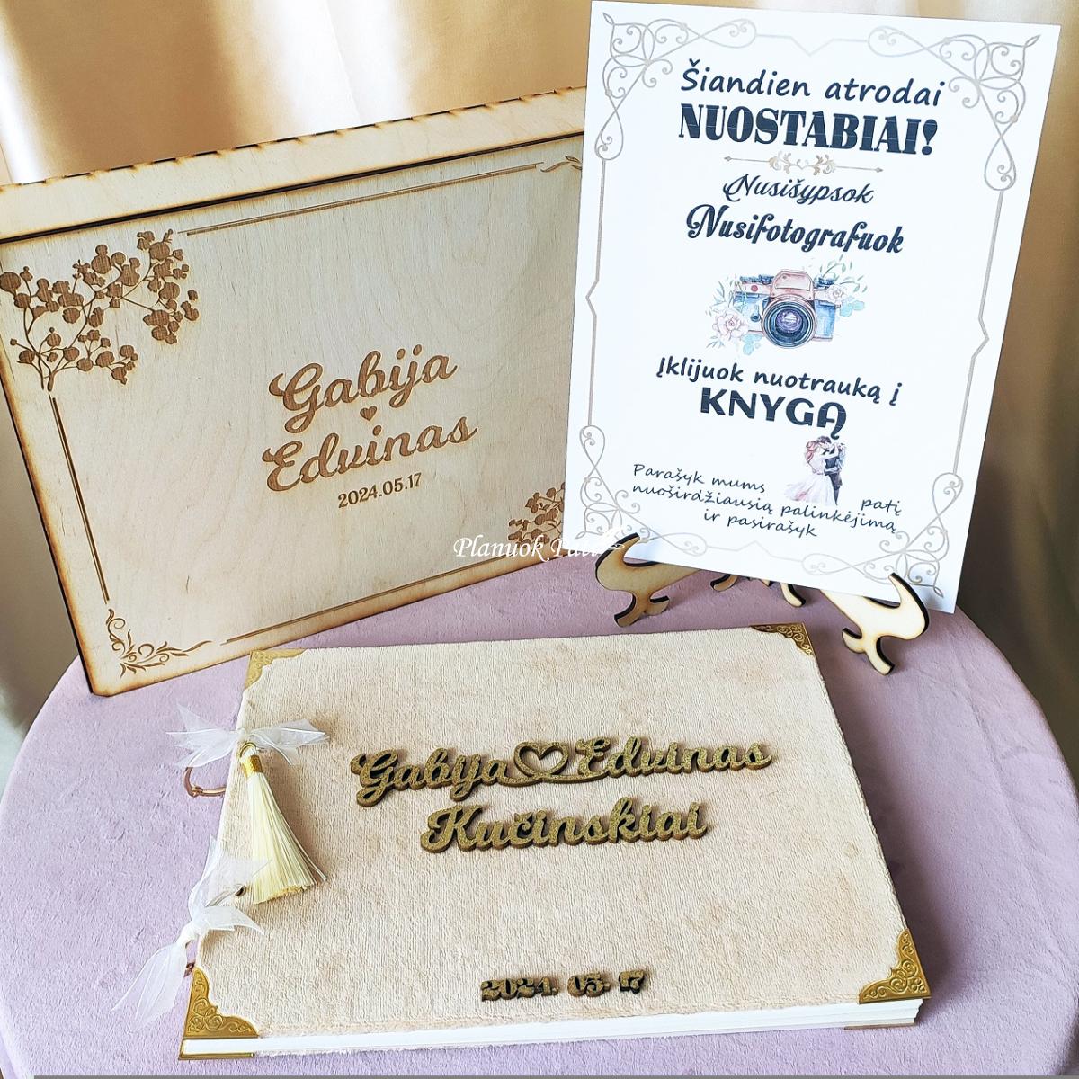 Vestuvinė palinkėjimų knyga Širdies Gija