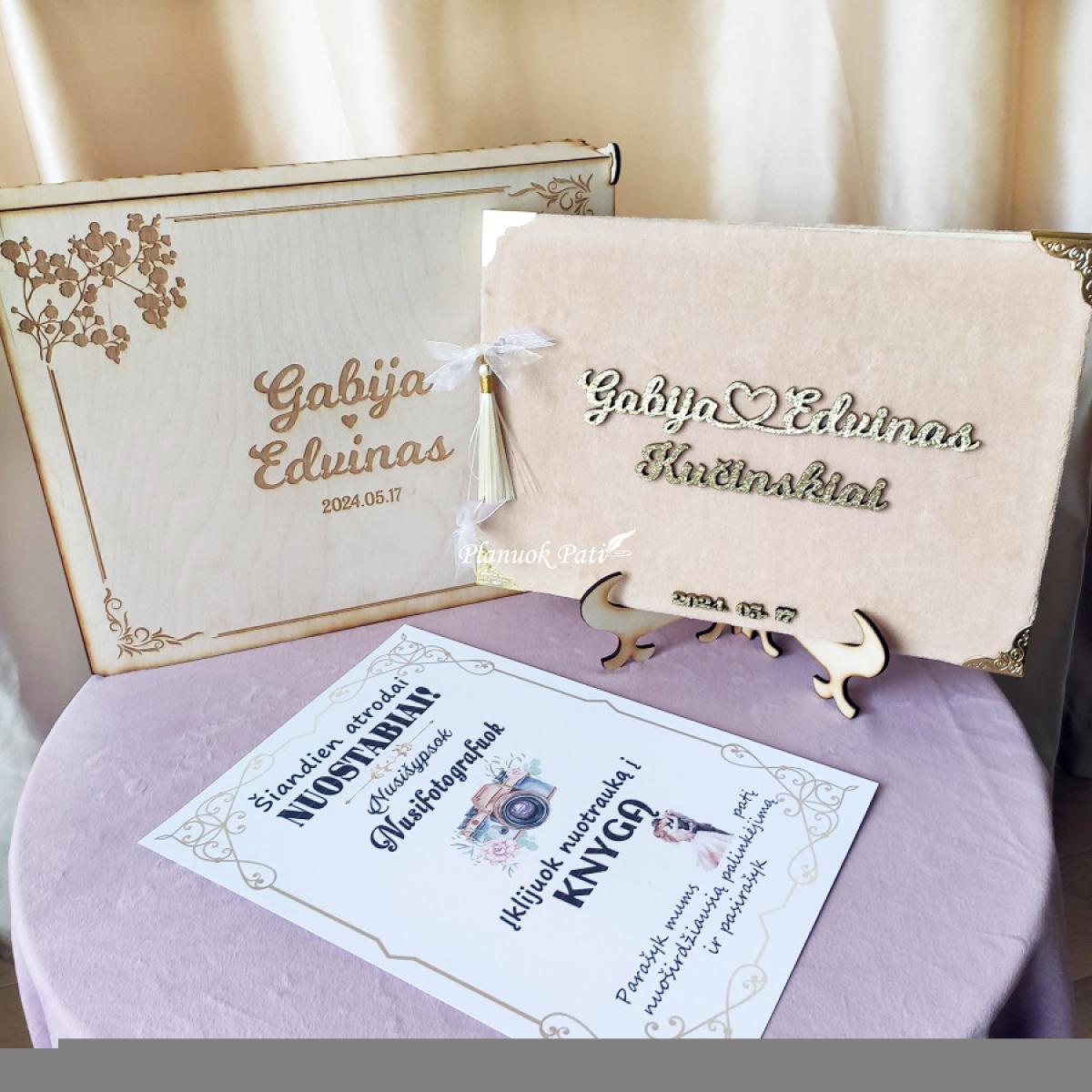 Vestuvinė palinkėjimų knyga Širdies Gija