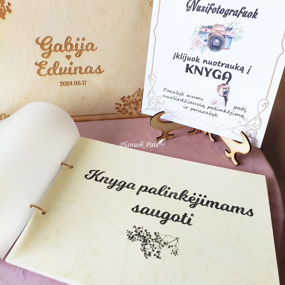 Vestuvinė palinkėjimų knyga Širdies Gija