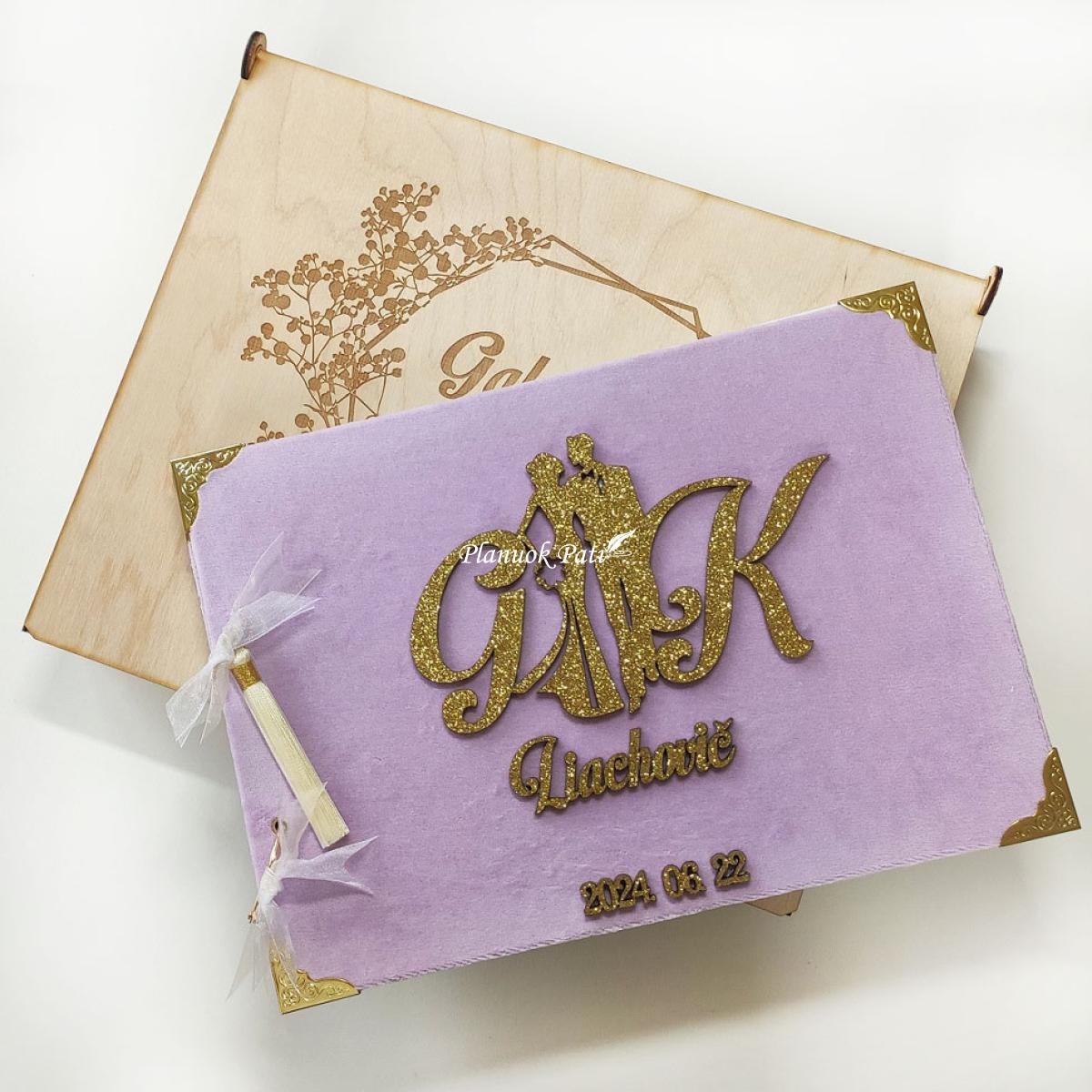 Vestuvių palinkėjimų knyga Mylimųjų siluetai