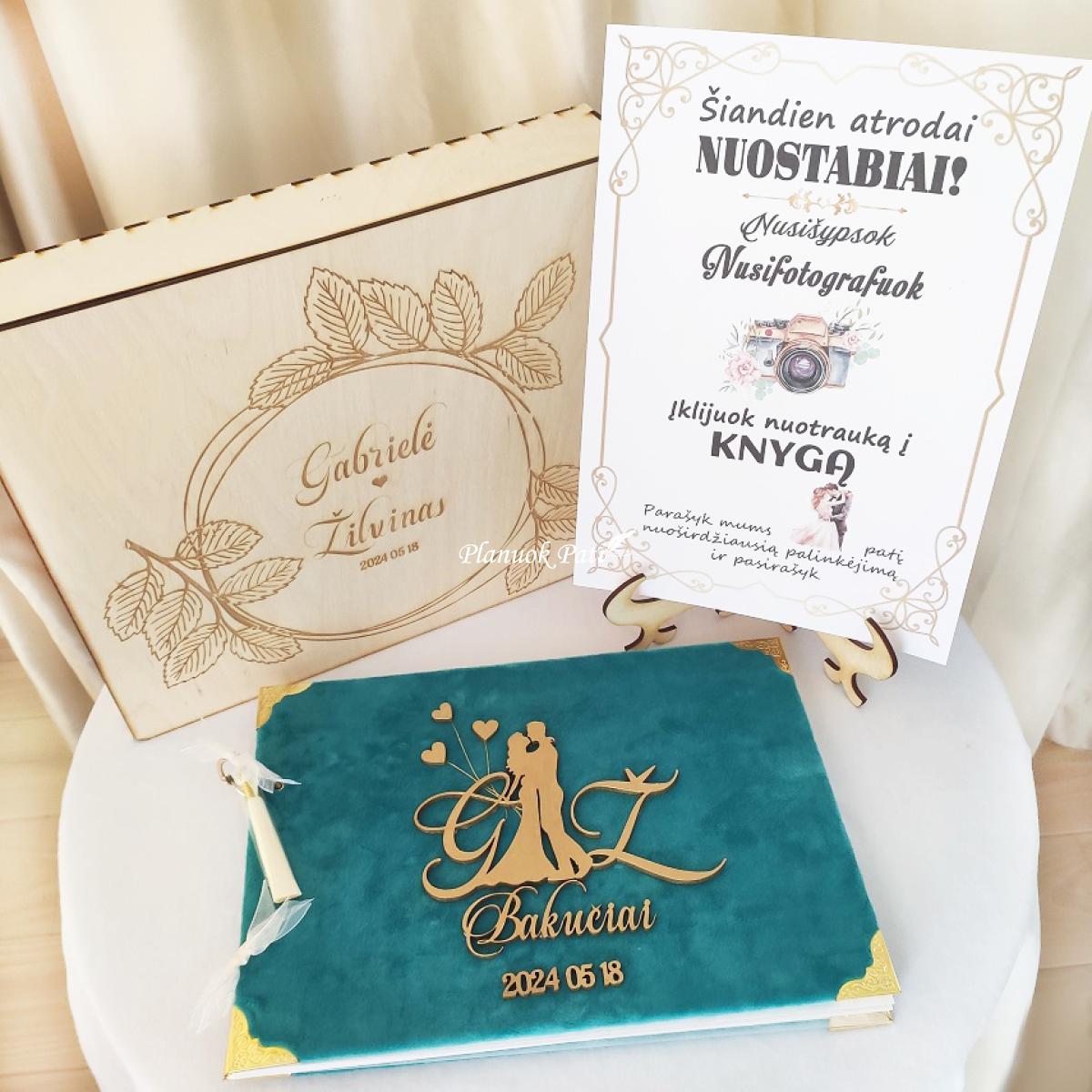 Vestuvių palinkėjimų knyga Mylimųjų siluetai