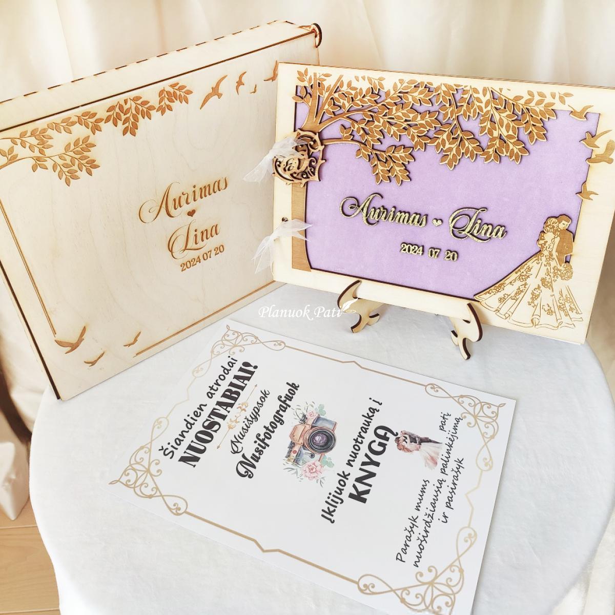 Vestuvių palinkėjimų albumas Įsimylėjėliai prie medžio