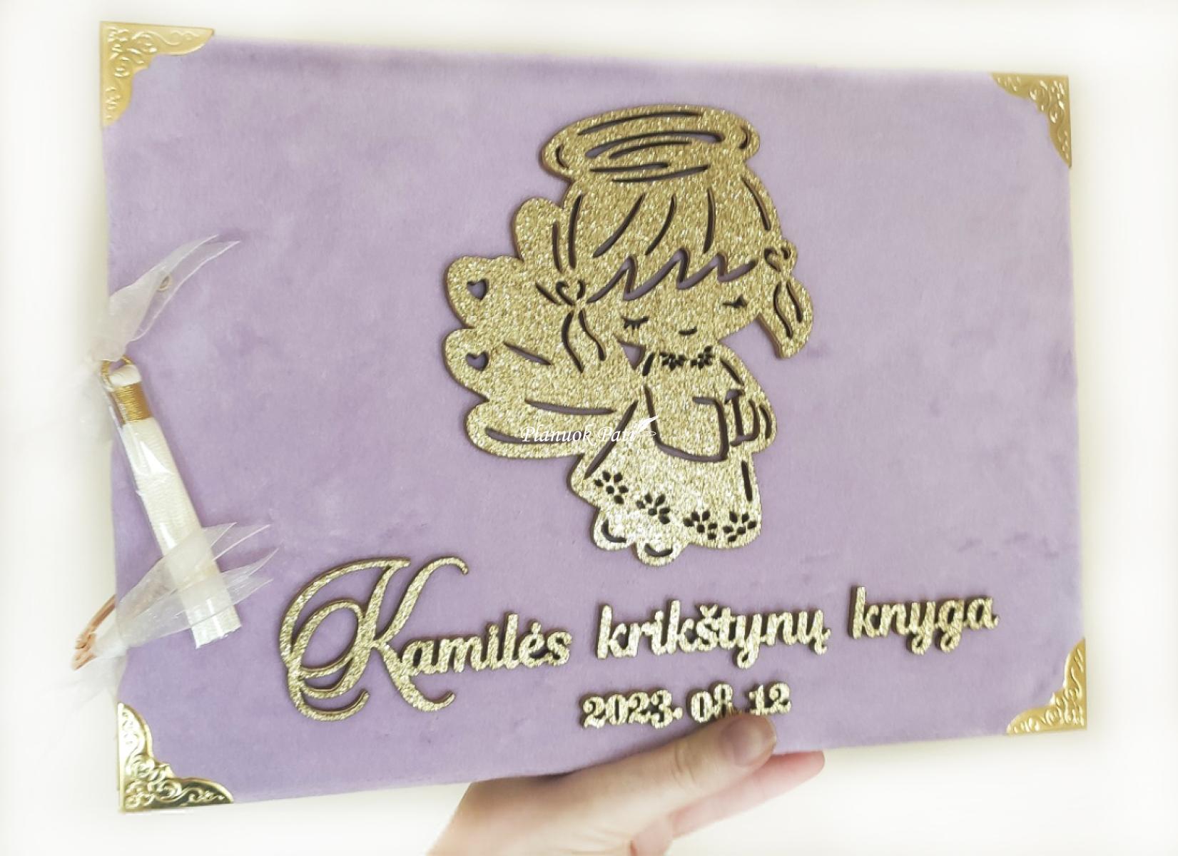 Krikštynų palinkėjimų knyga Angeliukė