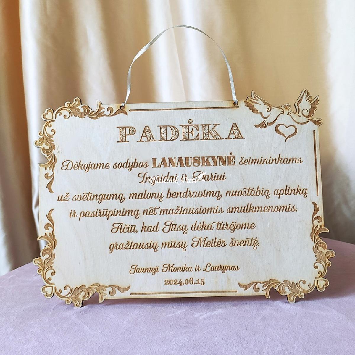 Padėka šventės personalui