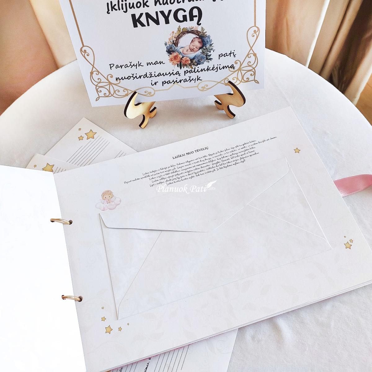 Krikštynų palinkėjimų albumas Mergaitė angelas
