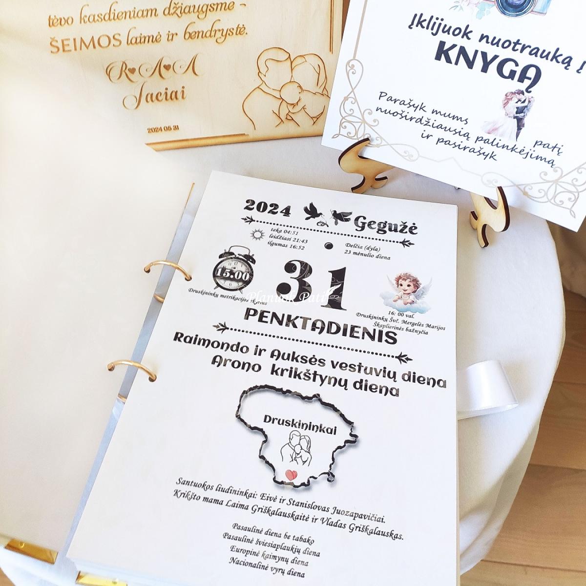 Svečių palinkėjimų albumas Mes trise