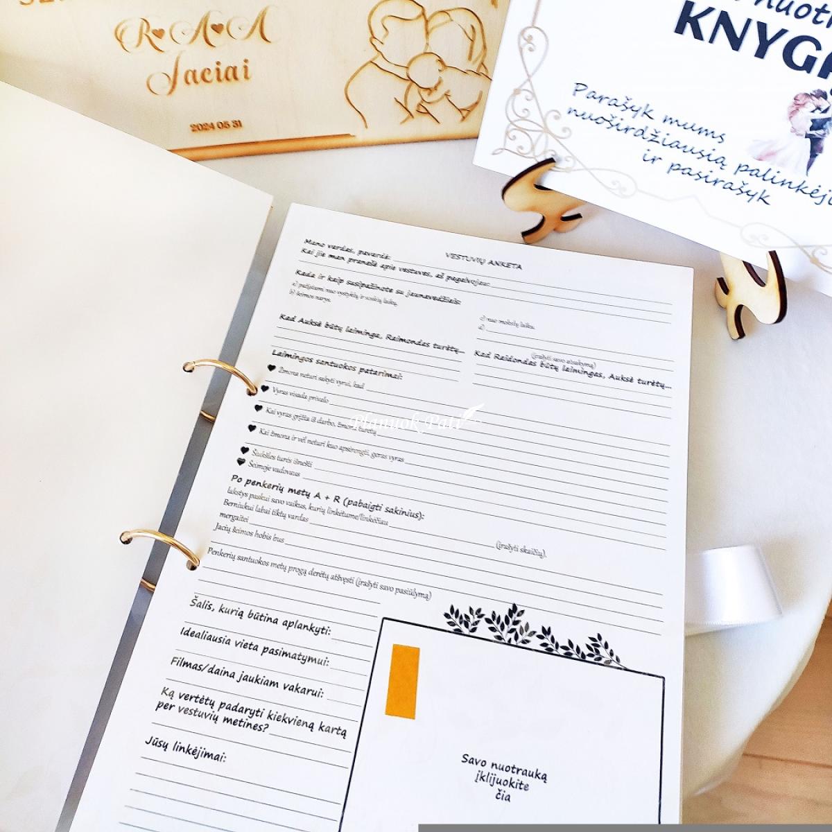 Svečių palinkėjimų albumas Mes trise