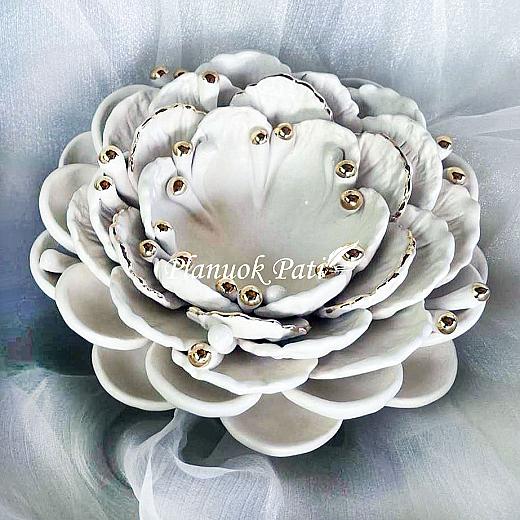 Šeimos židinys - Baltas bijūnas (matinis)