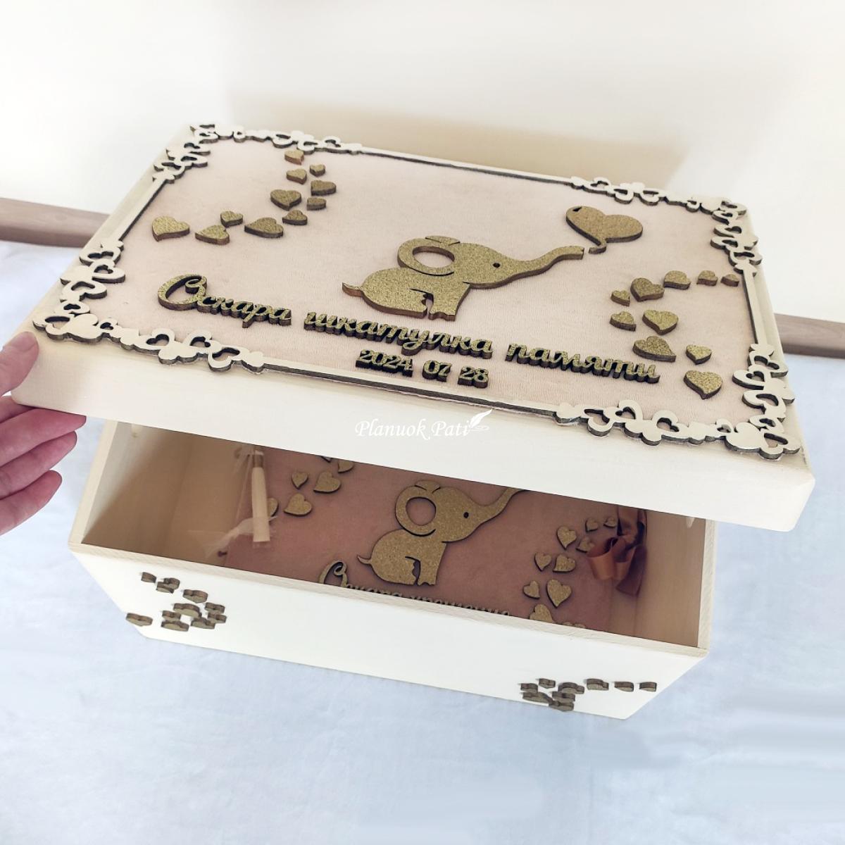 Krikštynų komplektas Drambliukas (įvairios spalvos)