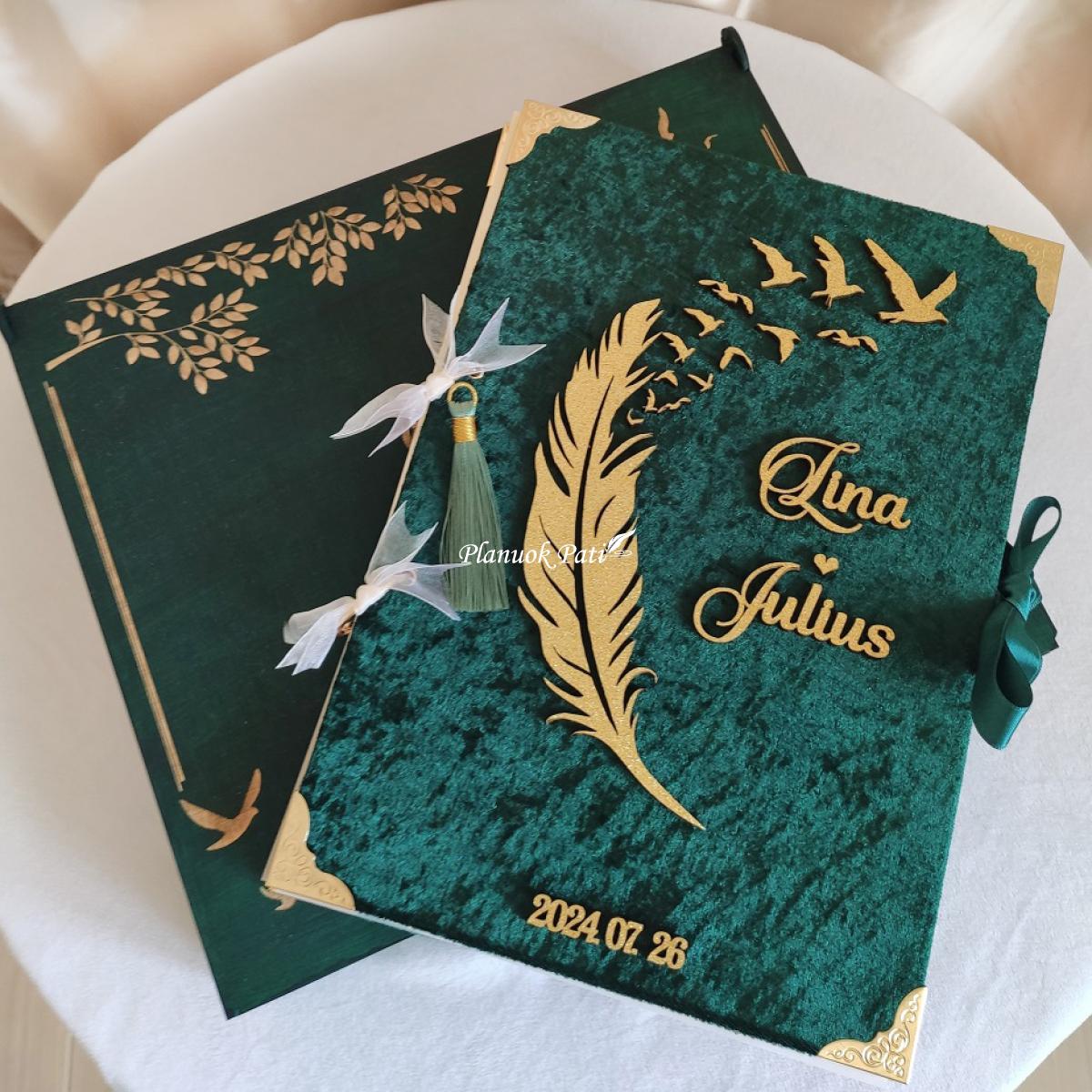 Vestuvinis palinkėjimų albumas Meilės Plunksna