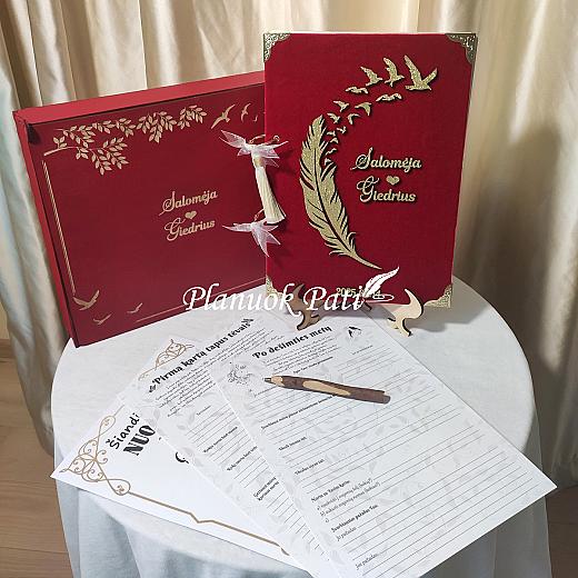 Vestuvinis palinkėjimų albumas Meilės Plunksna