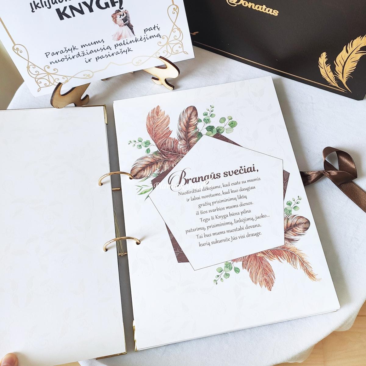 Vestuvinis palinkėjimų albumas Meilės Plunksna